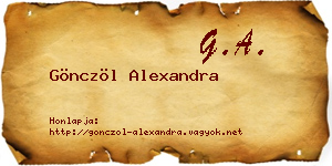Gönczöl Alexandra névjegykártya